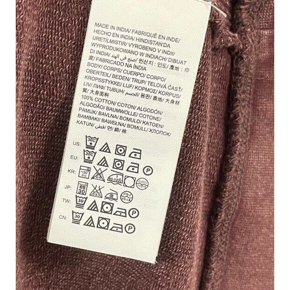 CALVIN KLEIN Knit Long Sleeve Shirt Elbow Patches Distressed Acid Wash Biker XXL - Picture 6 of 8